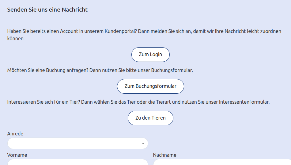 Kontaktmöglichkeiten