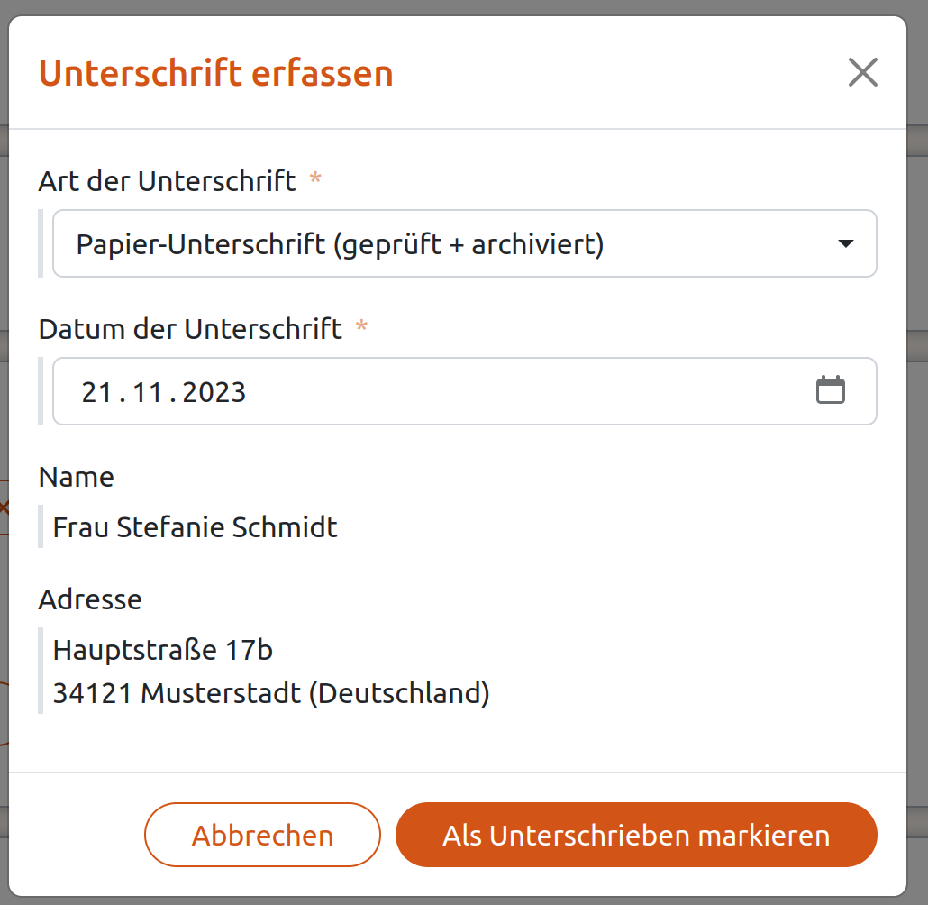 Als unterschrieben markieren